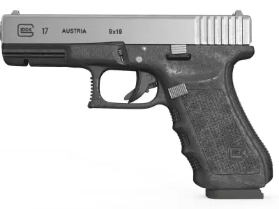 Glock 17 with Magazine 3D model