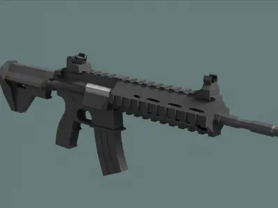 Low Poly FPS Starter Kit Low-poly 3D model