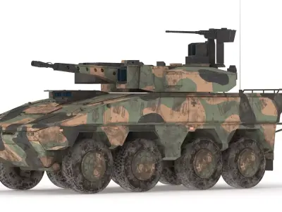 Boxer MRAV Low Poly Low-poly 3D model