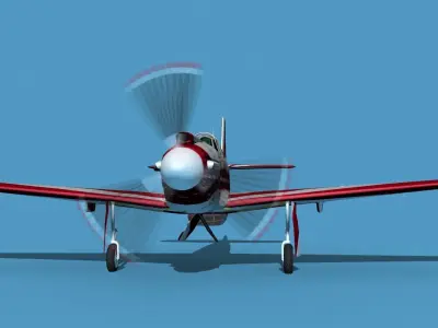 North American A-36A Apache S02 Racer 3D model