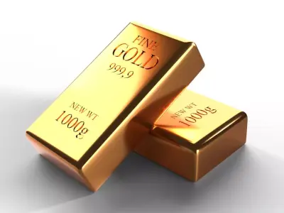 Two Gold Bar 3D model