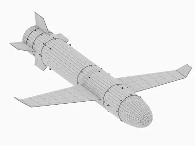 Palianytsia rocket drone missile 3D model
