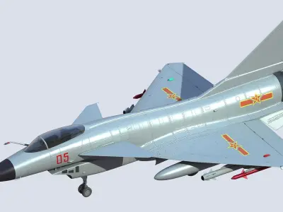 Chengdu J10 Fighter 3D model