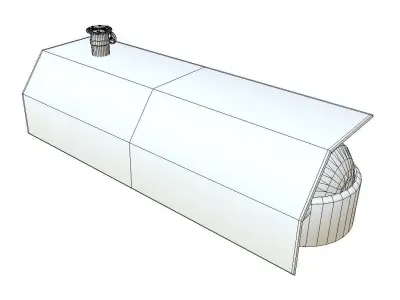 Fuel Tank Low Poly Model Low-poly 3D model