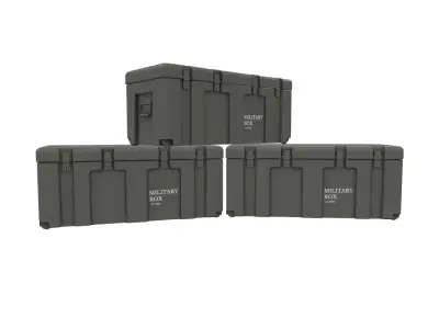 Military Case Low-poly 3D model