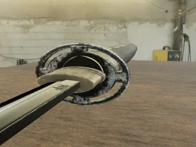 Katana Free low-poly 3D model