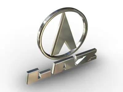 laz logo 3D model