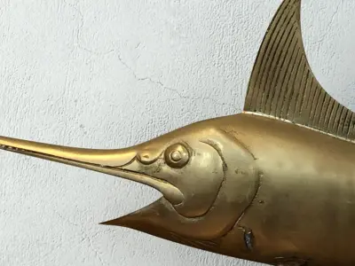 Mid Century Brass Marlin 3D model