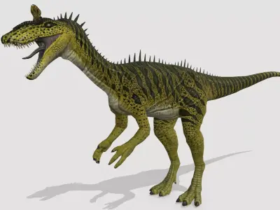 Cryolophosaurus Low-poly 3D model