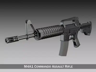 Colt M4 Commando Assault rifle 3D model