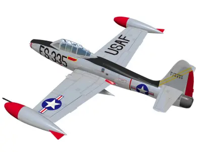 Republic F-84 Thunderjet 3D model