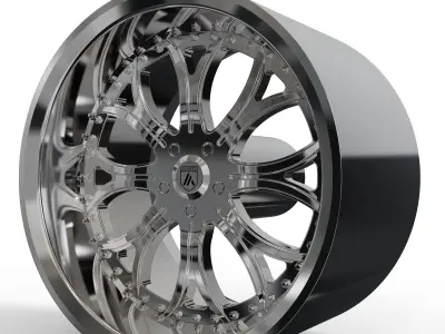 ASANTI AF154 WHEEL 3D MODEL 3D model
