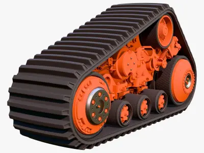 Rubber Track Assembly M1 3D model