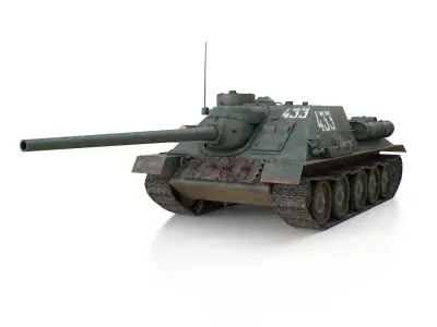 SU-100 - 433 - Soviet Tank Destroyer  3D model