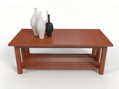 Coffee Table Free 3D model 13