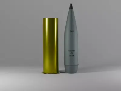 152mm OF-540 shell 3D model