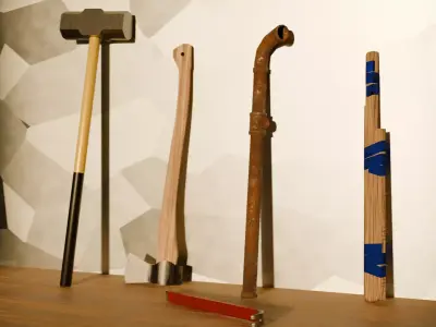 LowPoly Weapon Set Low-poly 3D model