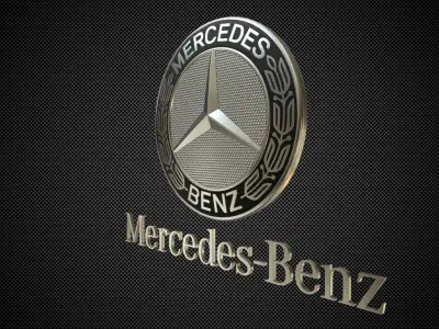 mercedes benz logo 3D model