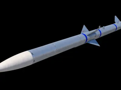 AIM-120A AMRAAM 3D model 3D model