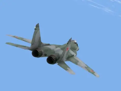 Mig-29 Fulcrum Russian Low-poly 3D model