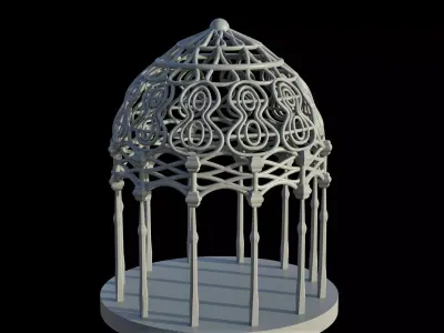 Rivendell Pergola Gazebo 3D print model
