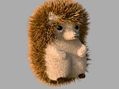 Cartoon Hedgehog 3D model