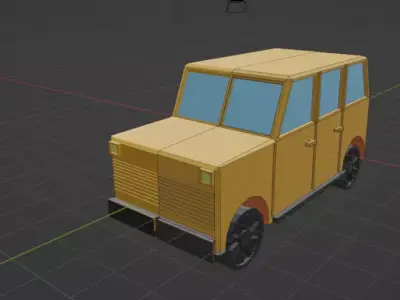 Low Poly Off Road Vehicle 3D model