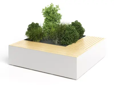Seating  Planter 3D model