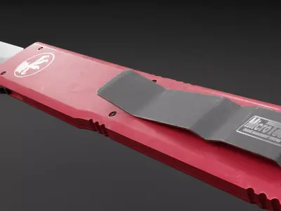 Knife MICROTECH ULTRATECH Low-poly 3D model