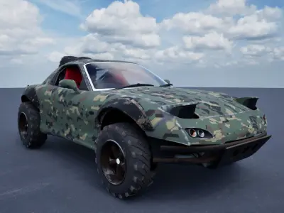 Mazda RX-7 Camo 3D model