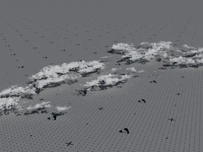 VDB Cumulonimbus Cloud Field 12 3D model