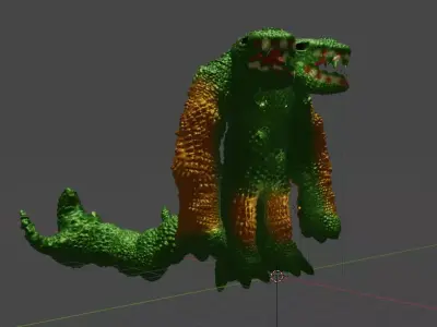 titan monster model 3D model