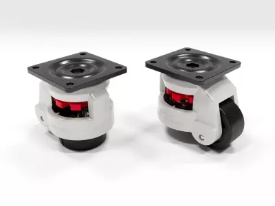 Caster wheels 3D model