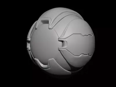 Sci-Fi Mechanical Sphere 3D print model purchase