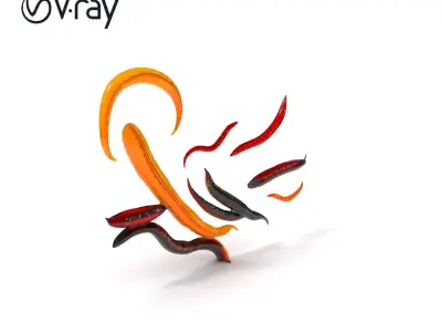 Realistic Centipede Model Pack Low-poly 3D model