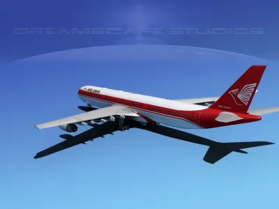 Airbus A340-600 AirLanka 3D model