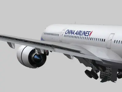 Airbus A350-900 XWB China airlines livery Low-poly 3D model