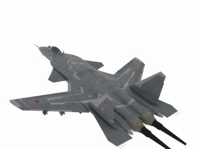 Aircraft03 russian typhoon fighter jet 3D model