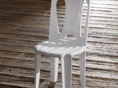Plastic chair bistro tramontina atlantida Free low-poly 3D model