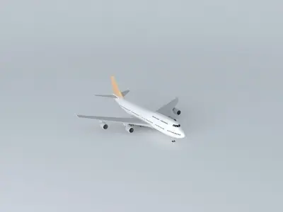 Airplane in Guarulhos Airport 3D model