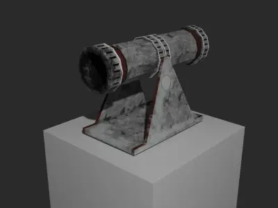 Cannon pack Free low-poly 3D model