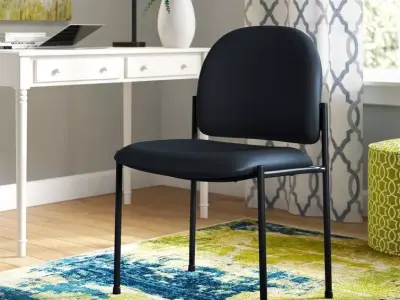 Bentonville Stackable Vinyl Seat Waiting Room Chair 3D model