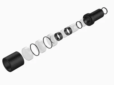 Optical Lens Barrel Assembly 3D model