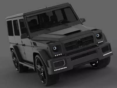 RED CAR Free 3D model