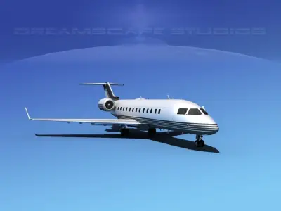 Bombardier Challenger 850 V02 3D model