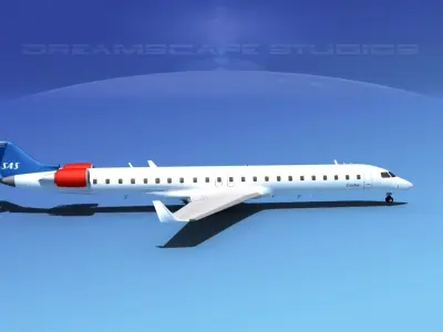 Bombardier CRJ900 SAS 3D model