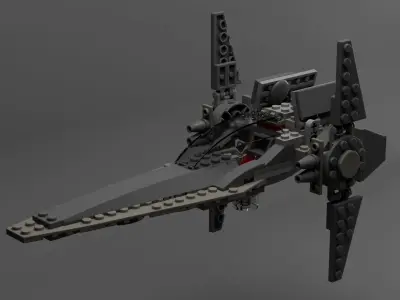 Imperial V-wing Starfighter 3D model