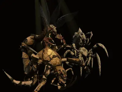 Nightmare Beetle Pack Low-poly 3D model