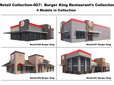 Retail Collection-007 Burger King Collection 3D model