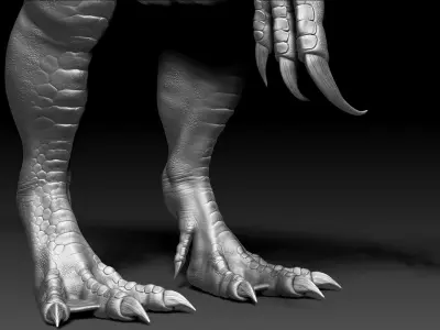 Dinosaur Baryonyx Walkeri Sculpt Project 3D model